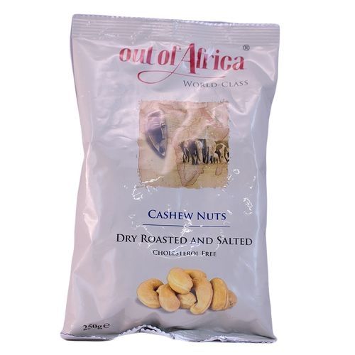 Out Of Africa Cholesterol Free Dry Roasted And Salted Cashew Nuts - 250g