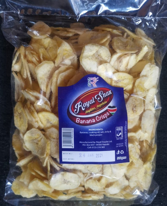 R.S - Banana Crisps - Round - Salted (500gms)