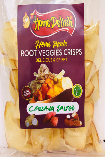 Home Delish - Cassava Crisps - Salted - 300gms