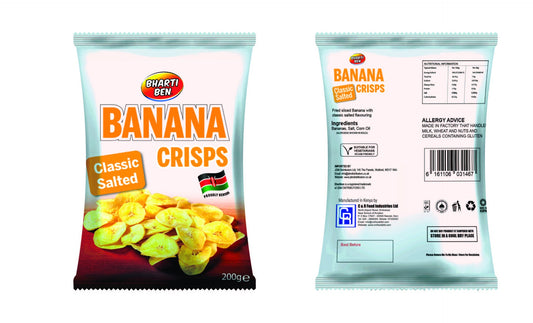 Bhartiben - WOTS - Banana Crisps Classic Salted - 200g