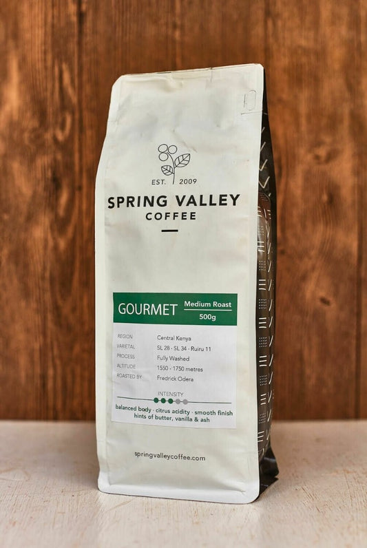 Spring Valley Coffee - Gourmet Medium Roast Bean - 500g