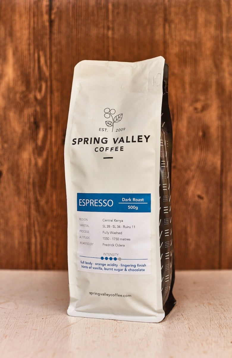 Spring Valley Coffee - Espresso Dark Roast/Medium - 500g
