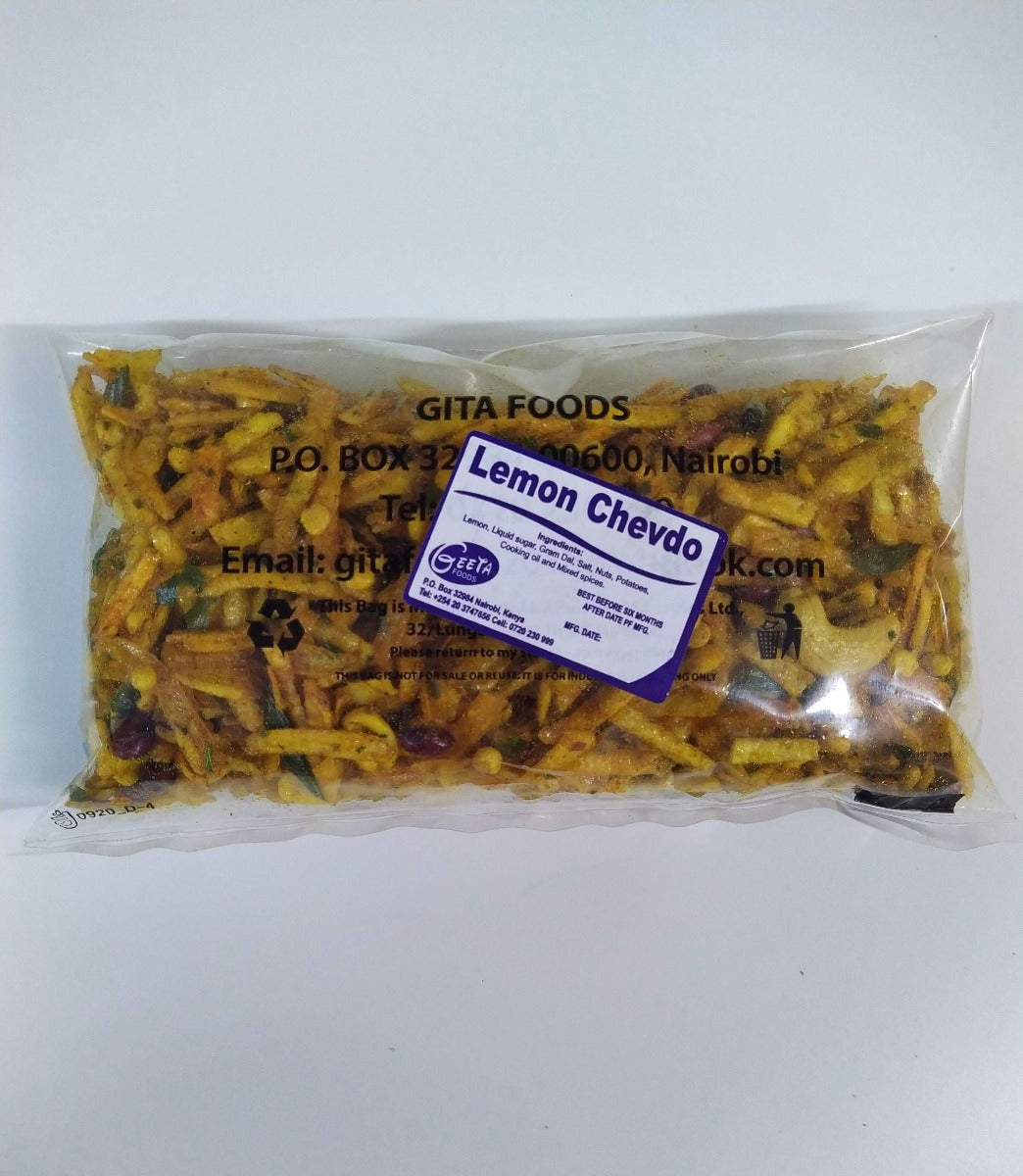 Lemon Chevdo (Lilo Chevdo) - 500gms - Geeta Foods (Bharti Ben)