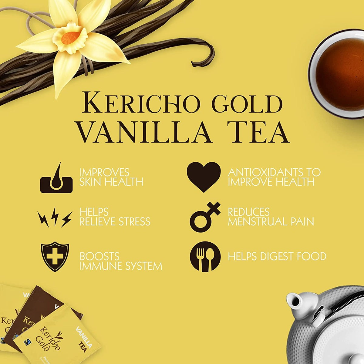 Kericho Gold Vanilla Tea - 25 Tea Bags