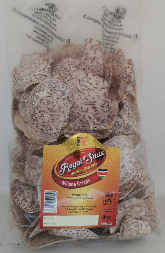 R.S - Nduma (Arrowroot) Crisps - Salted (400gms)