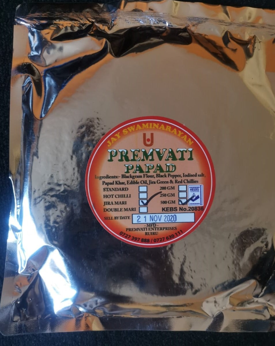 Urad Papad Premvati - Jira Mari - 500gms