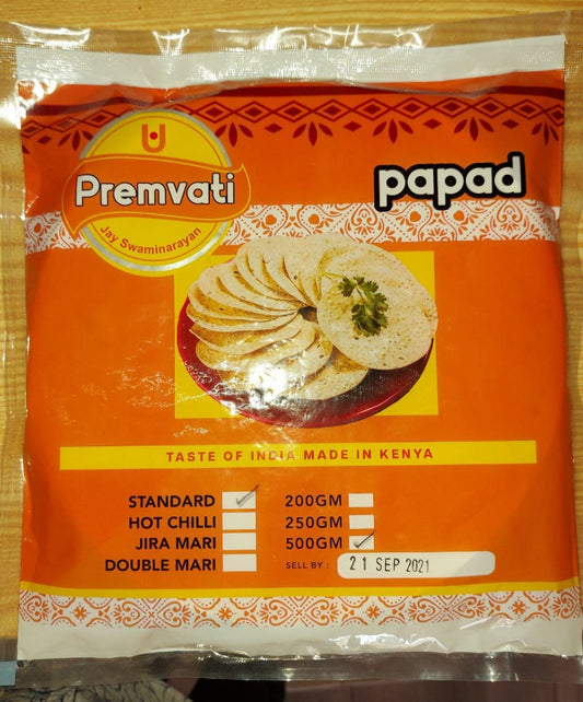 Urad Papad Premvati - Standard - 500gms