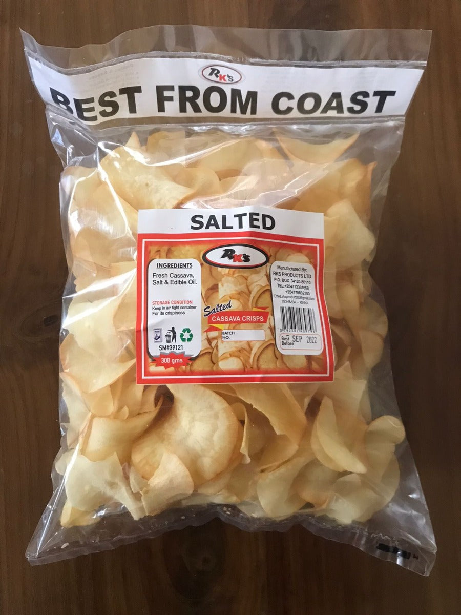 RKS - Cassava Crisps(Mhogo Crisps) - Salted - 300gms
